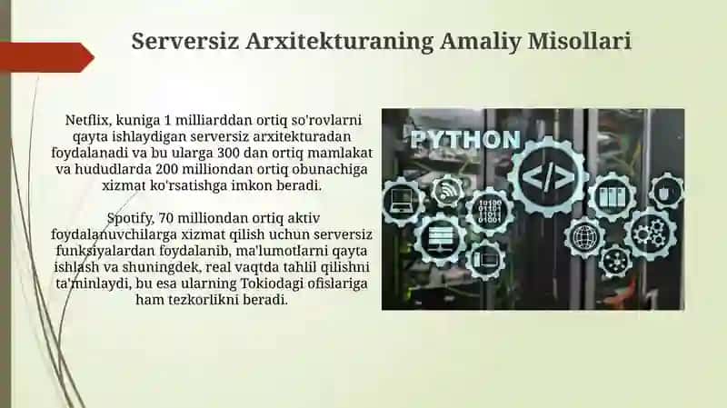 Serverless arxitektura va Function as a Service (FaaS) 4