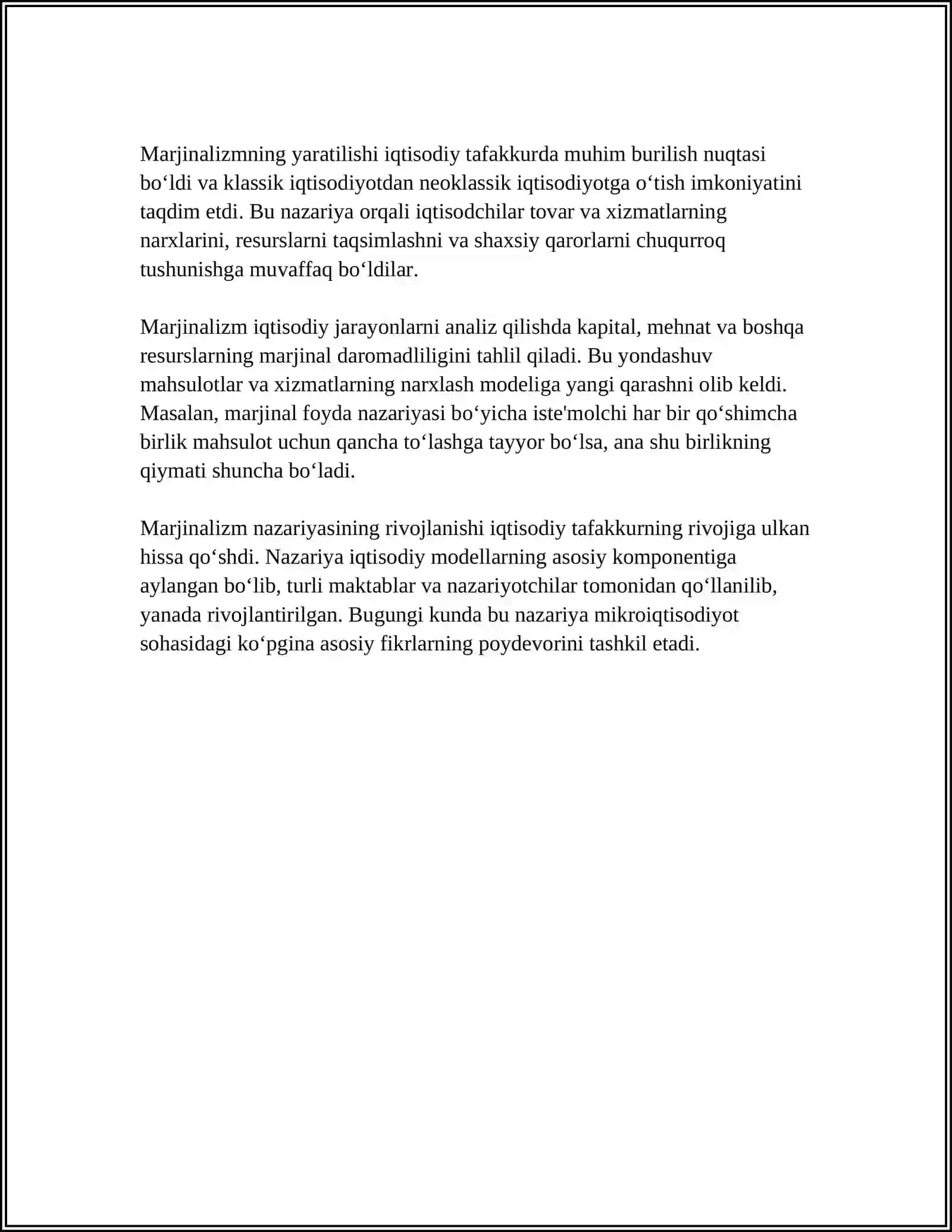 MARJINALIZM HAQIDA 4