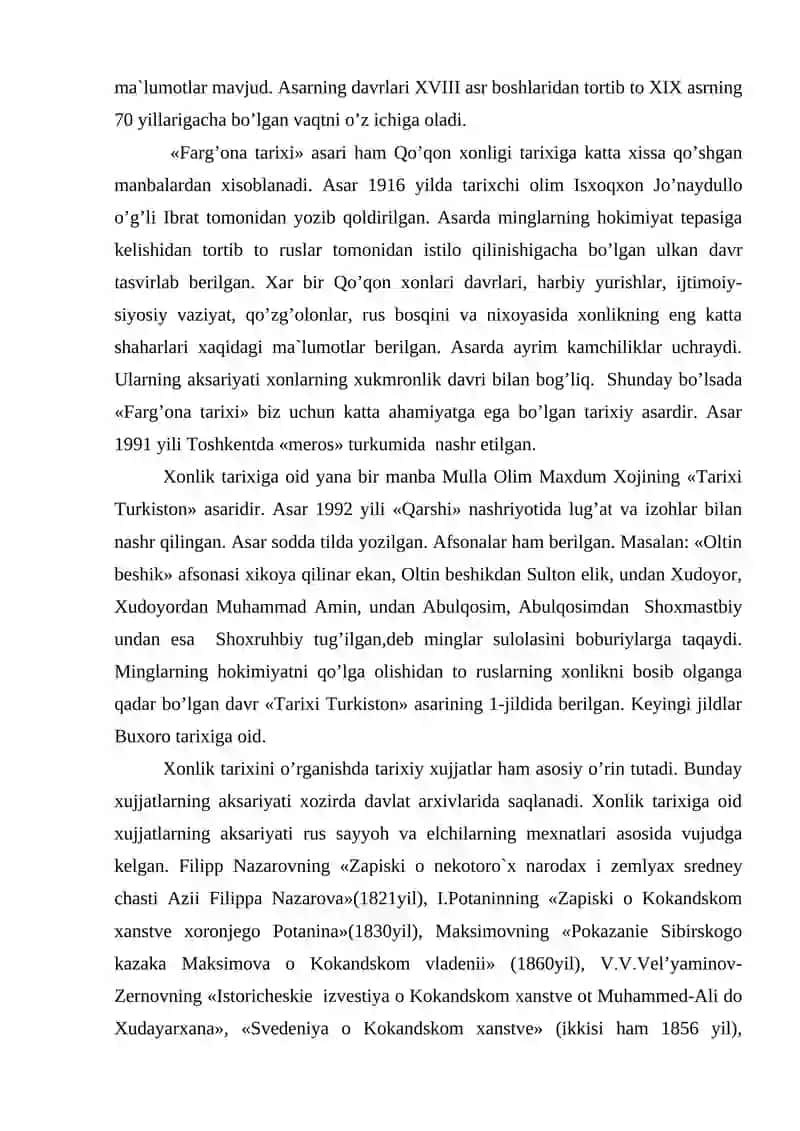 Qo’qon xonligi tarixi tarixshunosligi 4