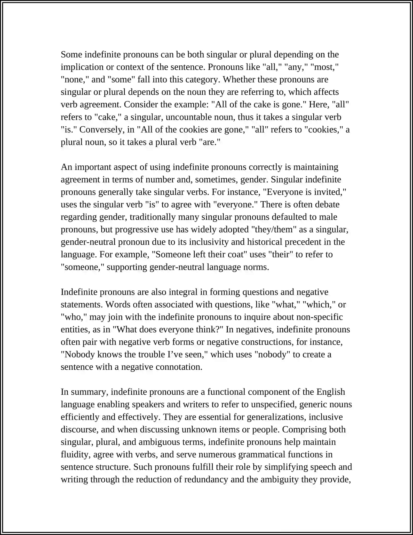 INDEFINITE RECIPROCAL AND INTENSIVE PRONOUNS 4