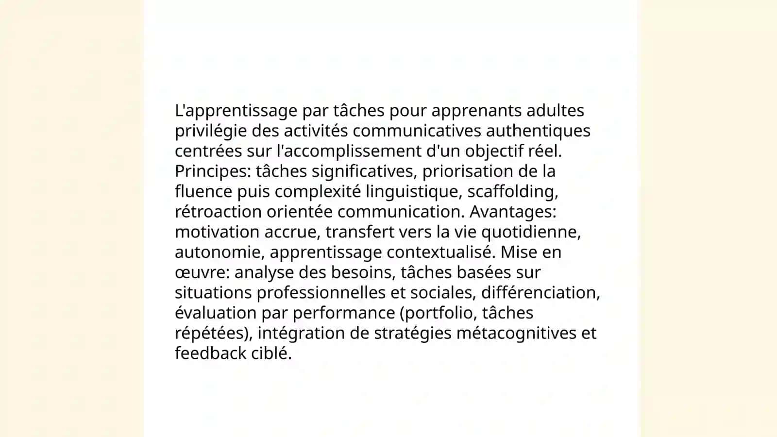 Les approches pedagogiques dans l'enseignement du FLE aux adultes 4