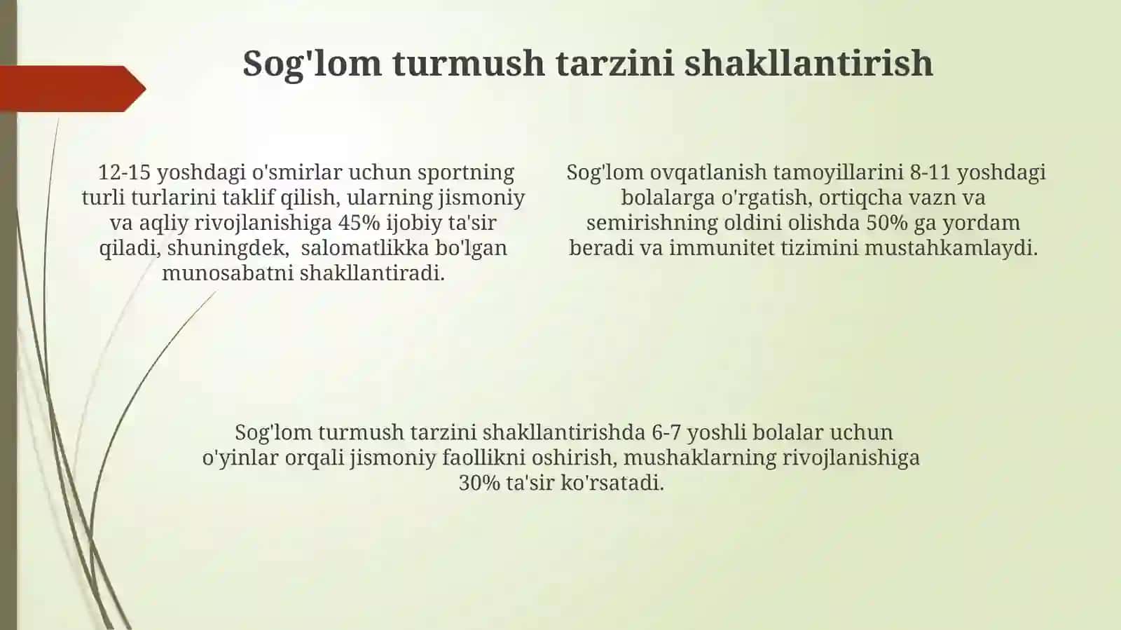 Turli yosh guruhlarda jismoniy tarbiya mashg‘ulotlarini o‘tkazish metodikasi 4