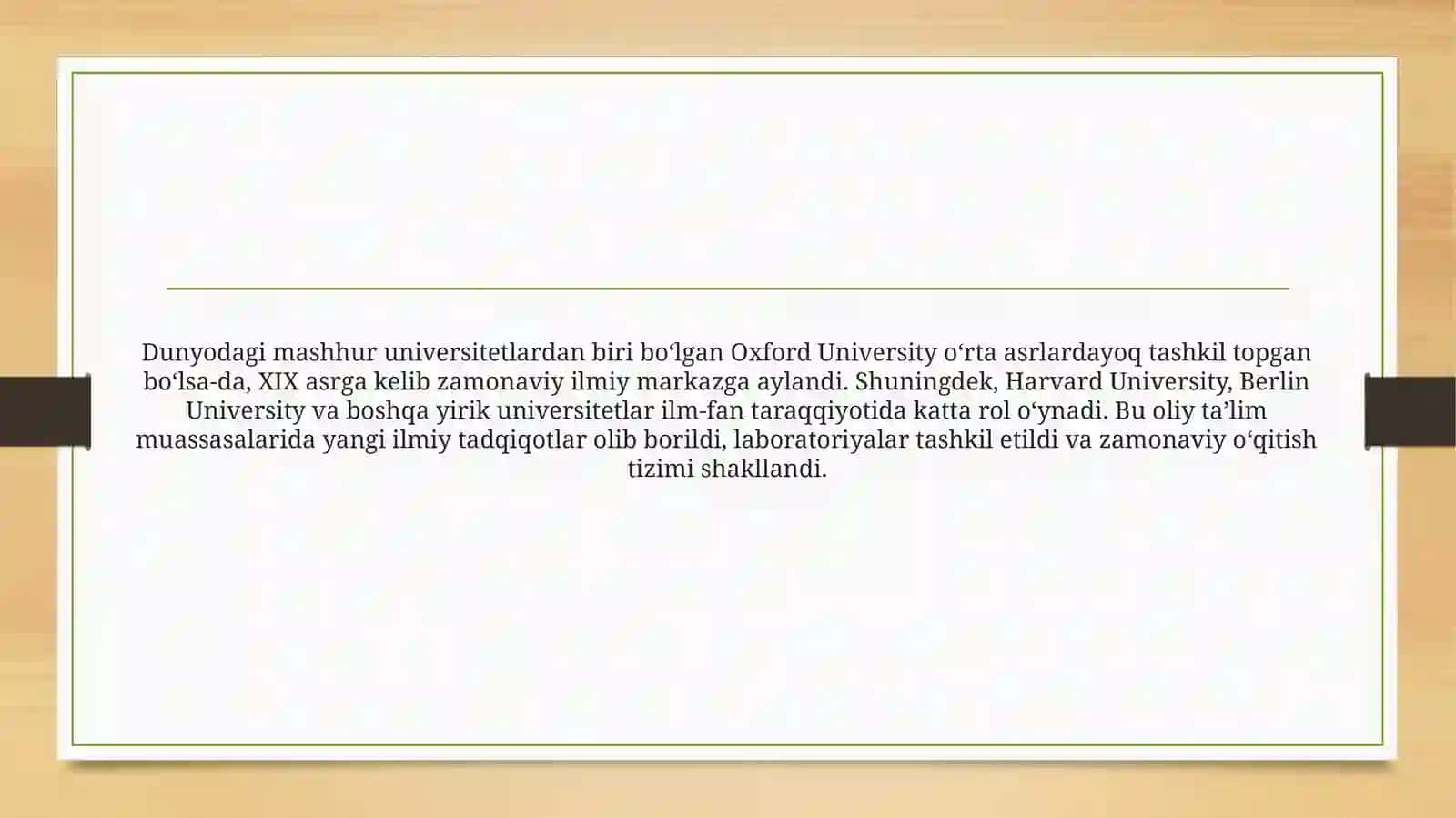 BIRİNCHİ TEXNIKUM, UNIVERSITET VA XALQ UYLARI 4