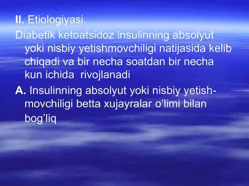 Qandli diabetda koma holatlari 4