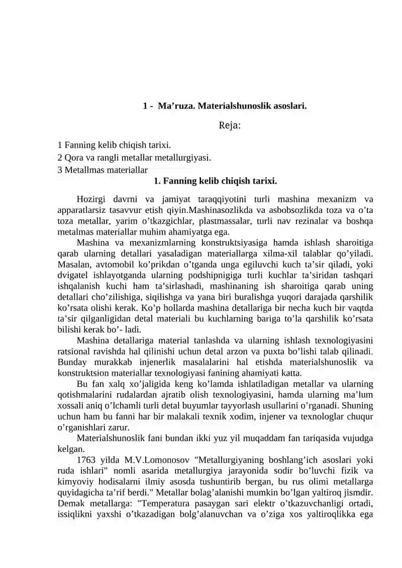 Materialshunoslik 4