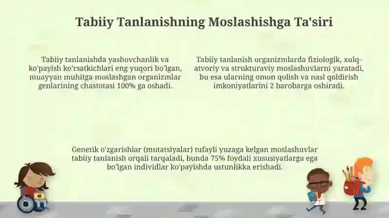 Adaptatsiya va Moslashish 4