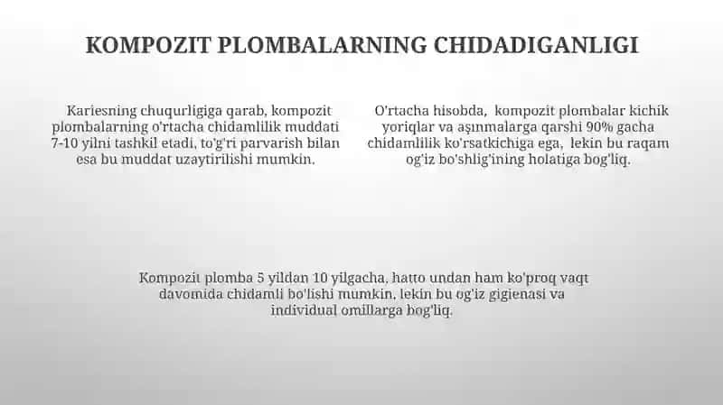 Oquvchan kompozit plombalar 4