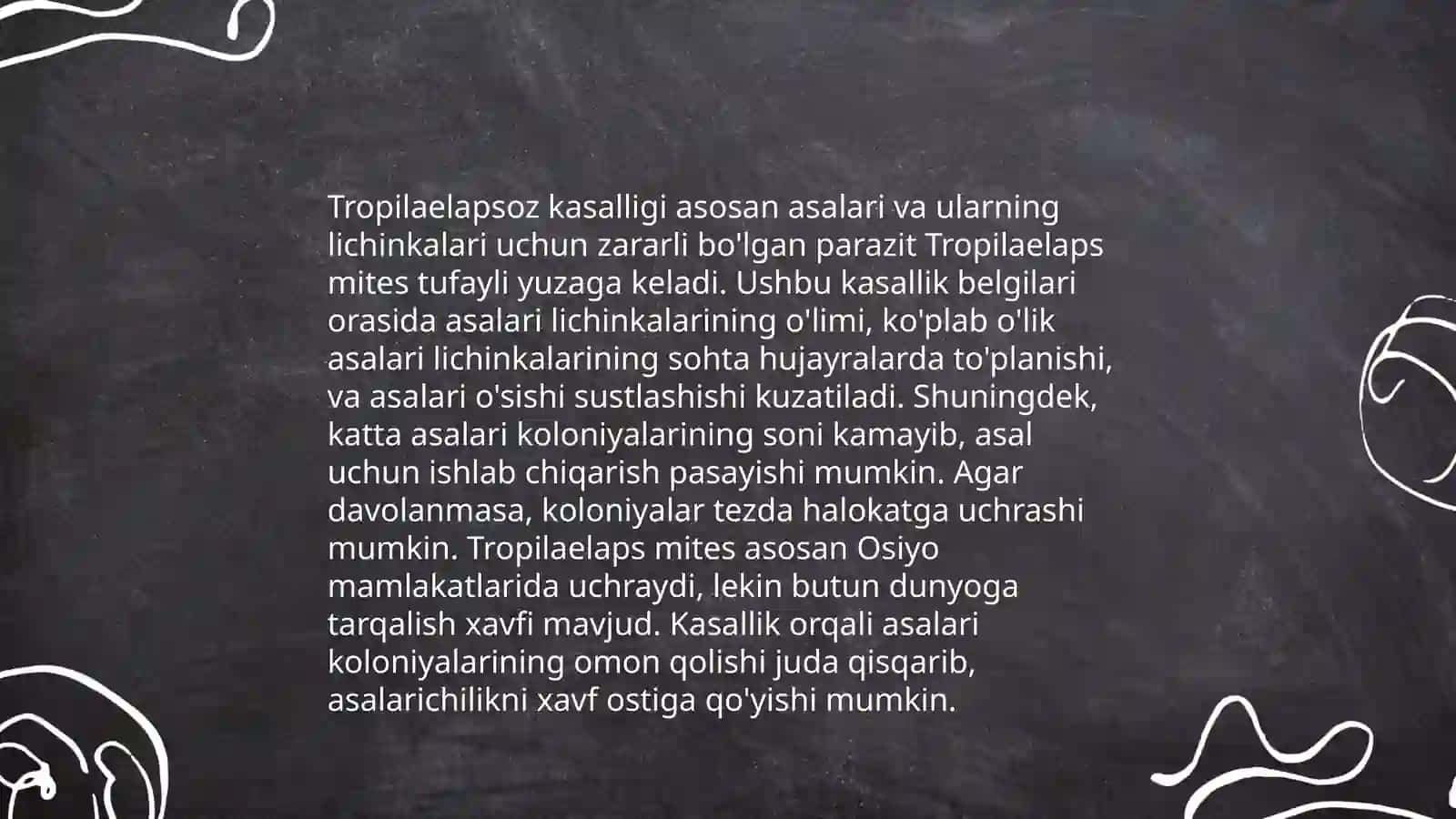 Asalarilarning tropiliapsoz kasalligining diagnostikasi 4