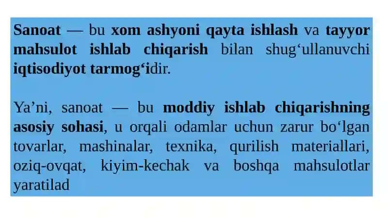 Mintaqalarda sanoat tarmog’ini rivojlanishi 4