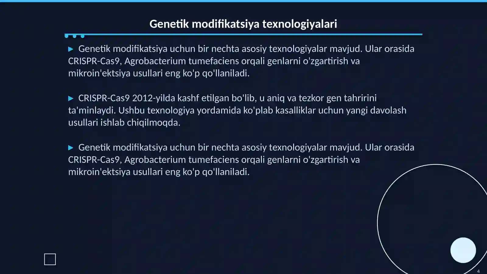 Genetik modifikatsiya qilingan organizmlar 4