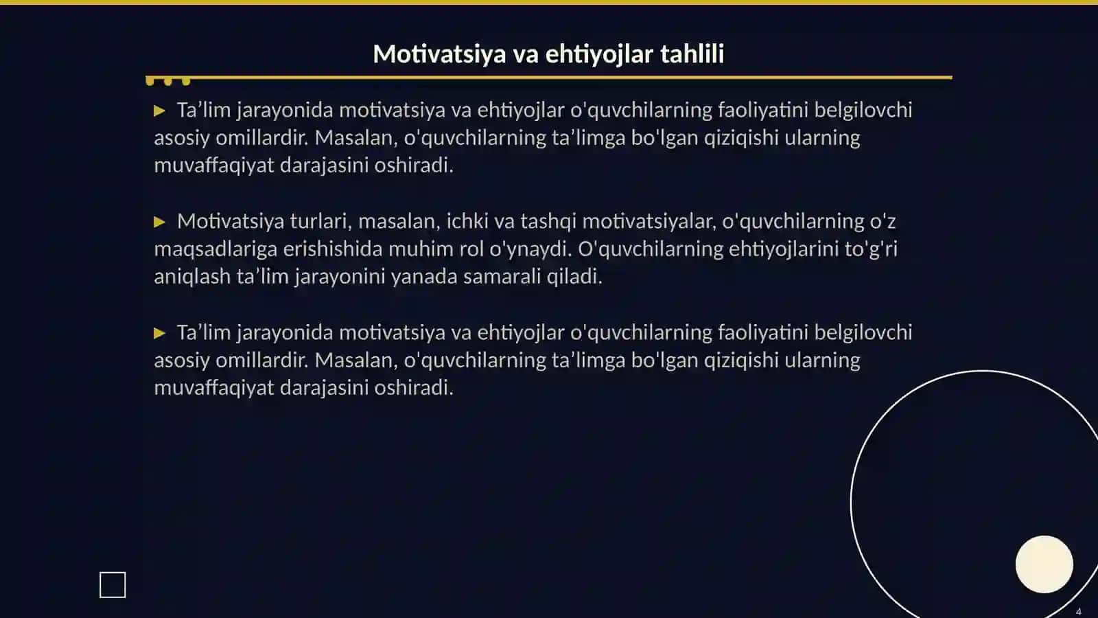 Taʼlim jarayonining qonuniyatlari va prinsiplari 4