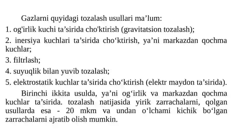 Gazlarni Tozalash 4