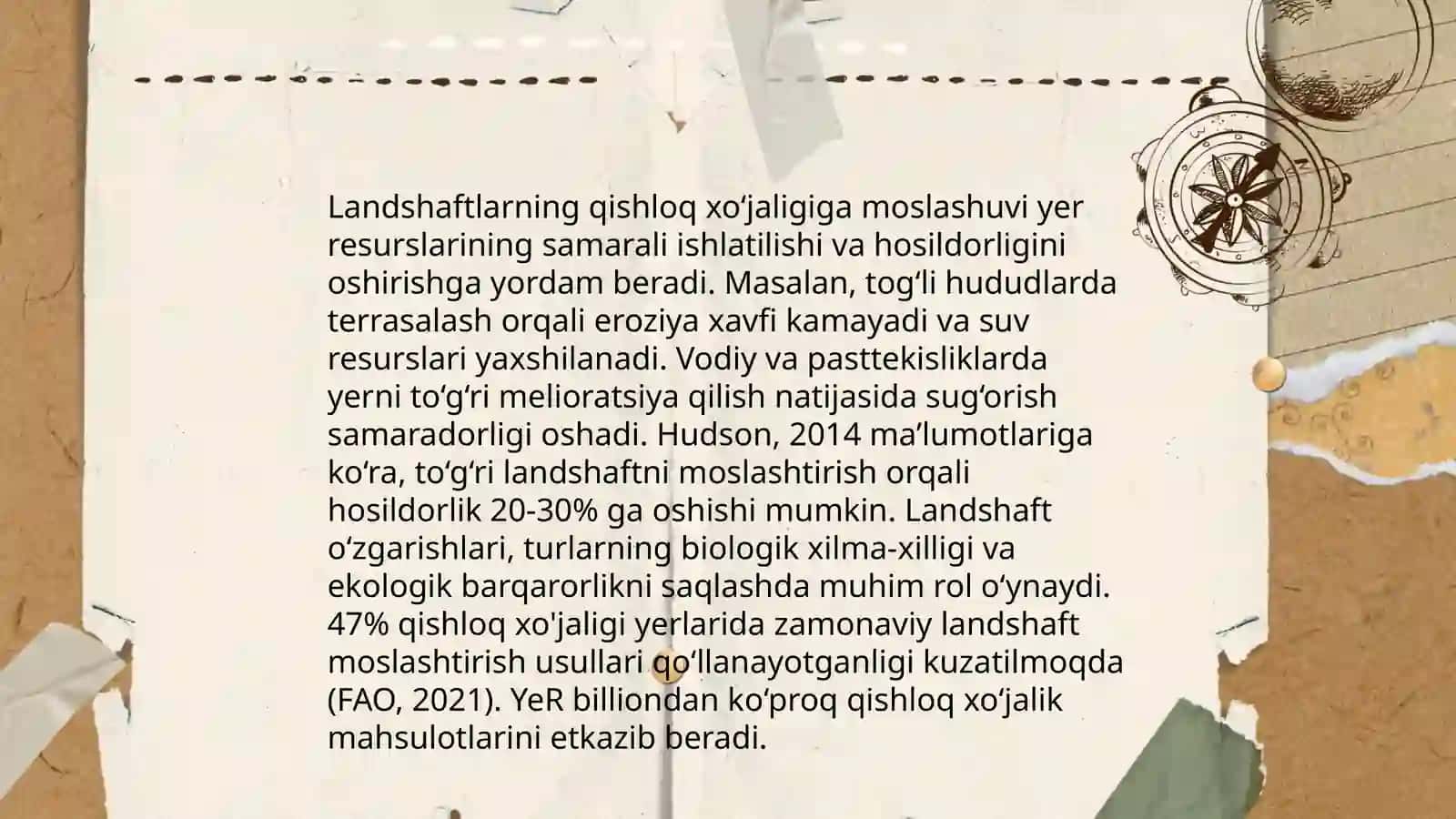 Inson va tabiiy landshaftlar 4