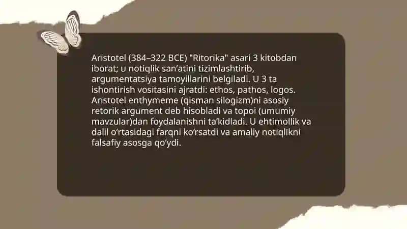 Gʻarb madaniyati tarixida notiqlik sanʼatining oʻrni 4