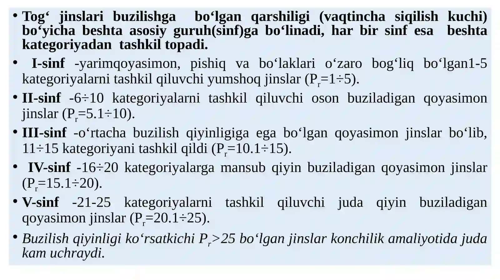 Noruda tog‘ jinslarini maydalash 4