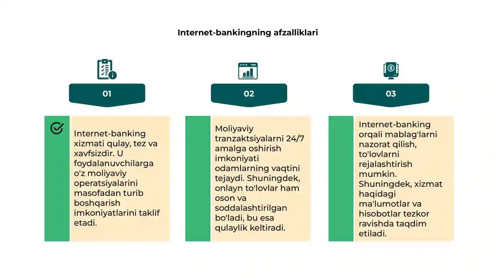 Internet-banking funksiyalarini tahlil qilish 4