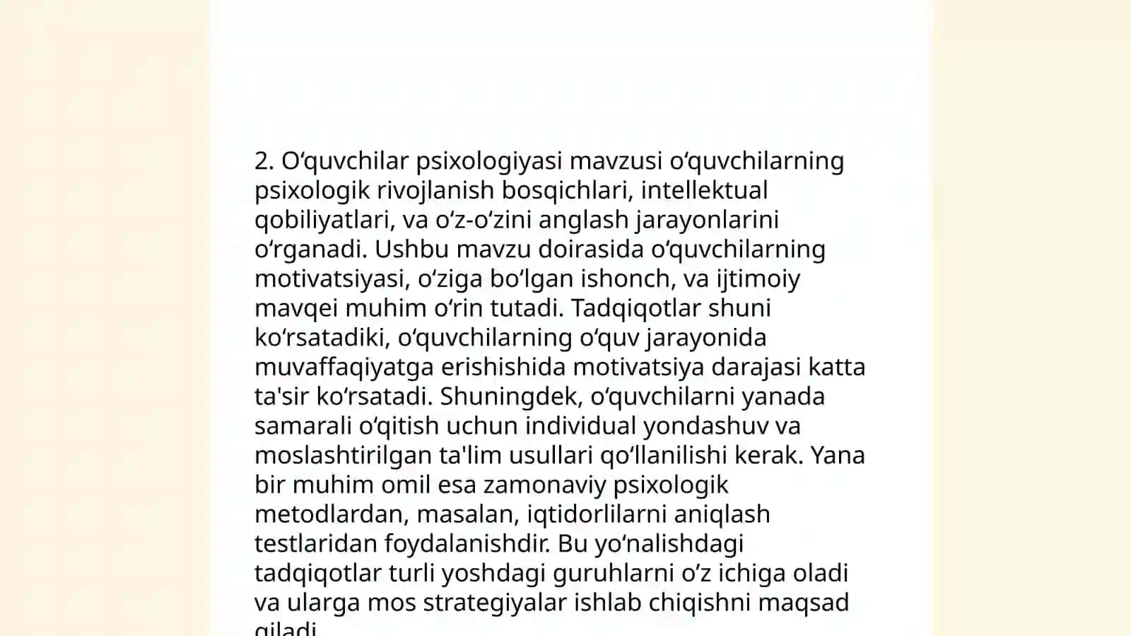 Ta'lim jarayonining psixologik asoslari 4