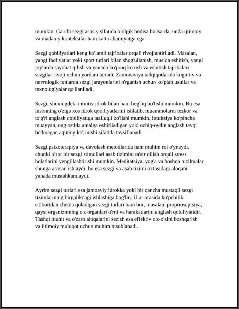 SEZGI HAQIDA UMUMIY TUSHUNCHA 4