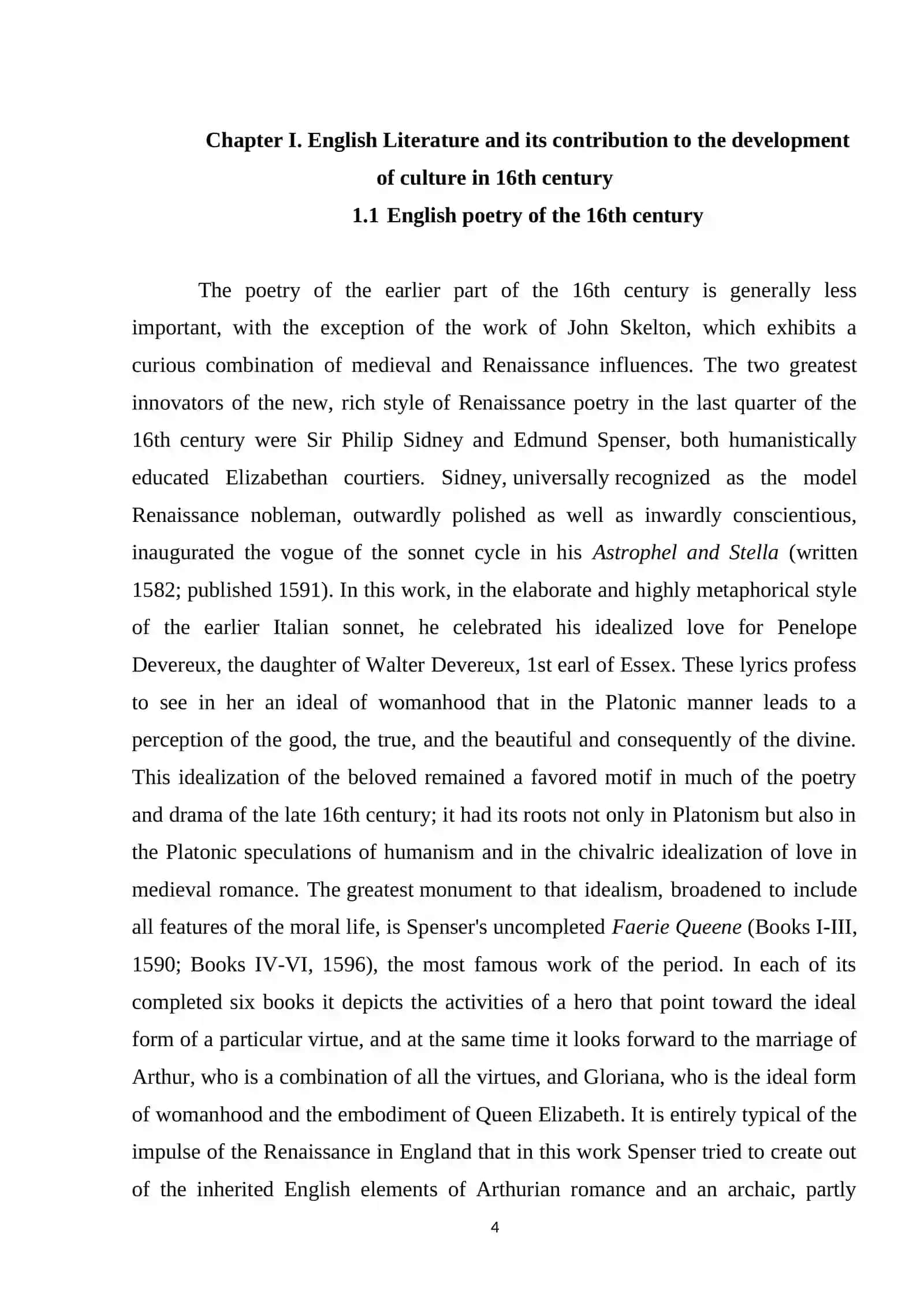 RENAISSANCE IN ENGLISH LITERATURE 4