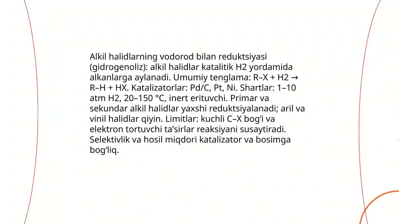 Alkan va sikloalkanlarning olinish usullari 4