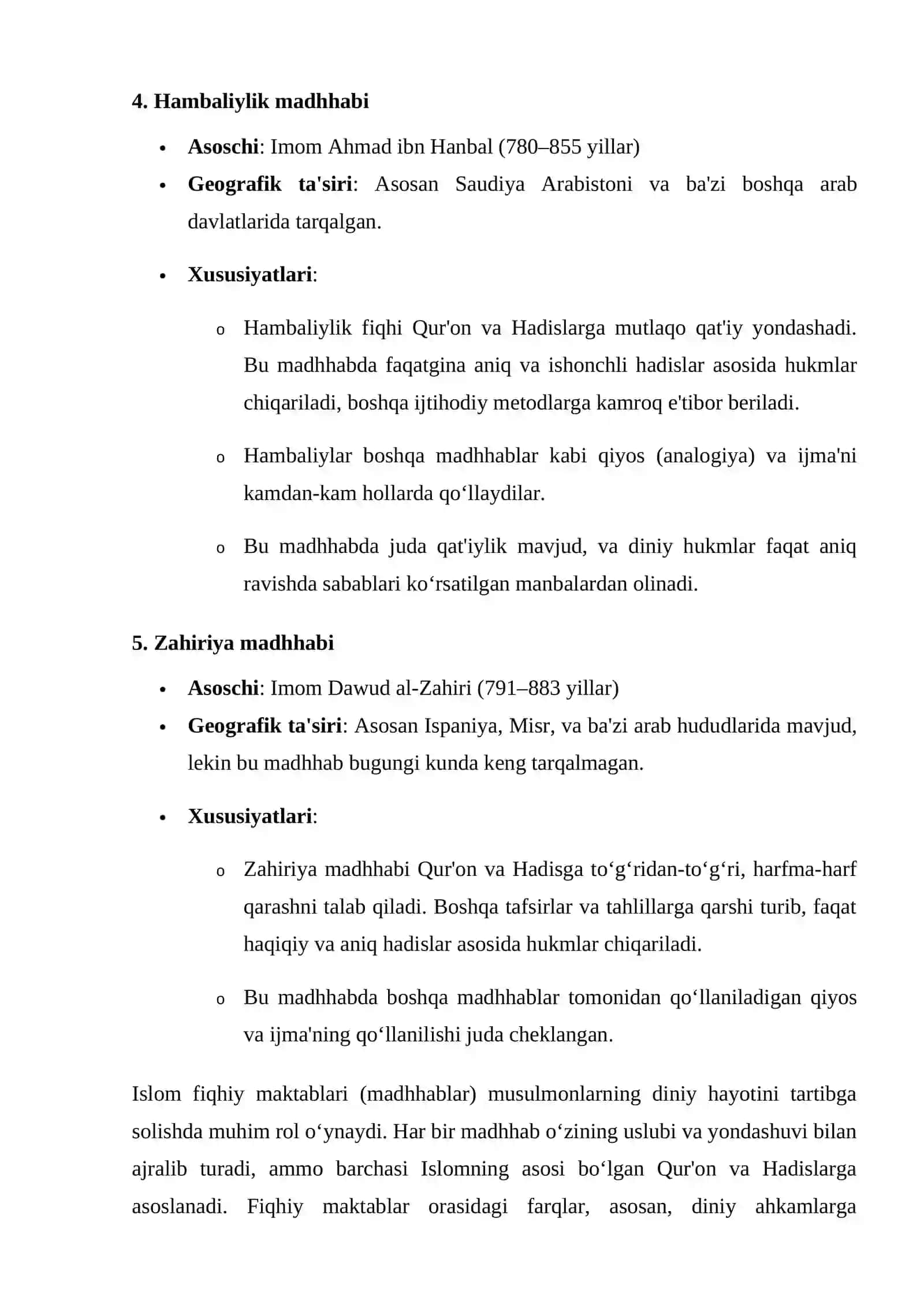 Islom fiqhiy maktablari 4