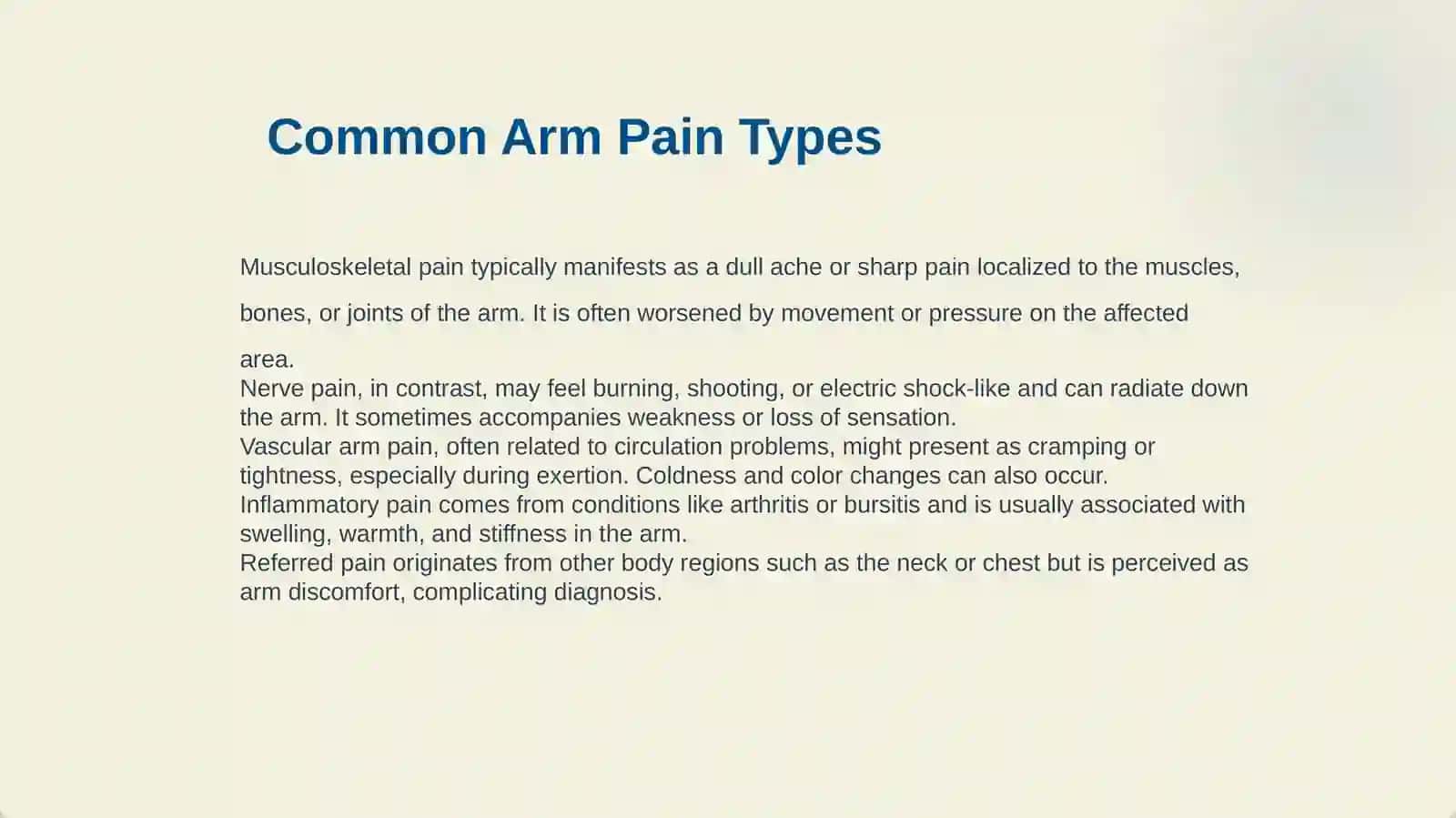 I HAVE GOT A PAIN IN MY ARM 4