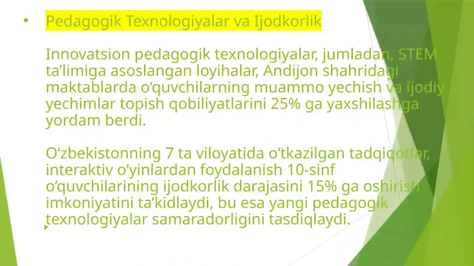 Pedagogik ijodkorlik va pedagogik refleksiya 4