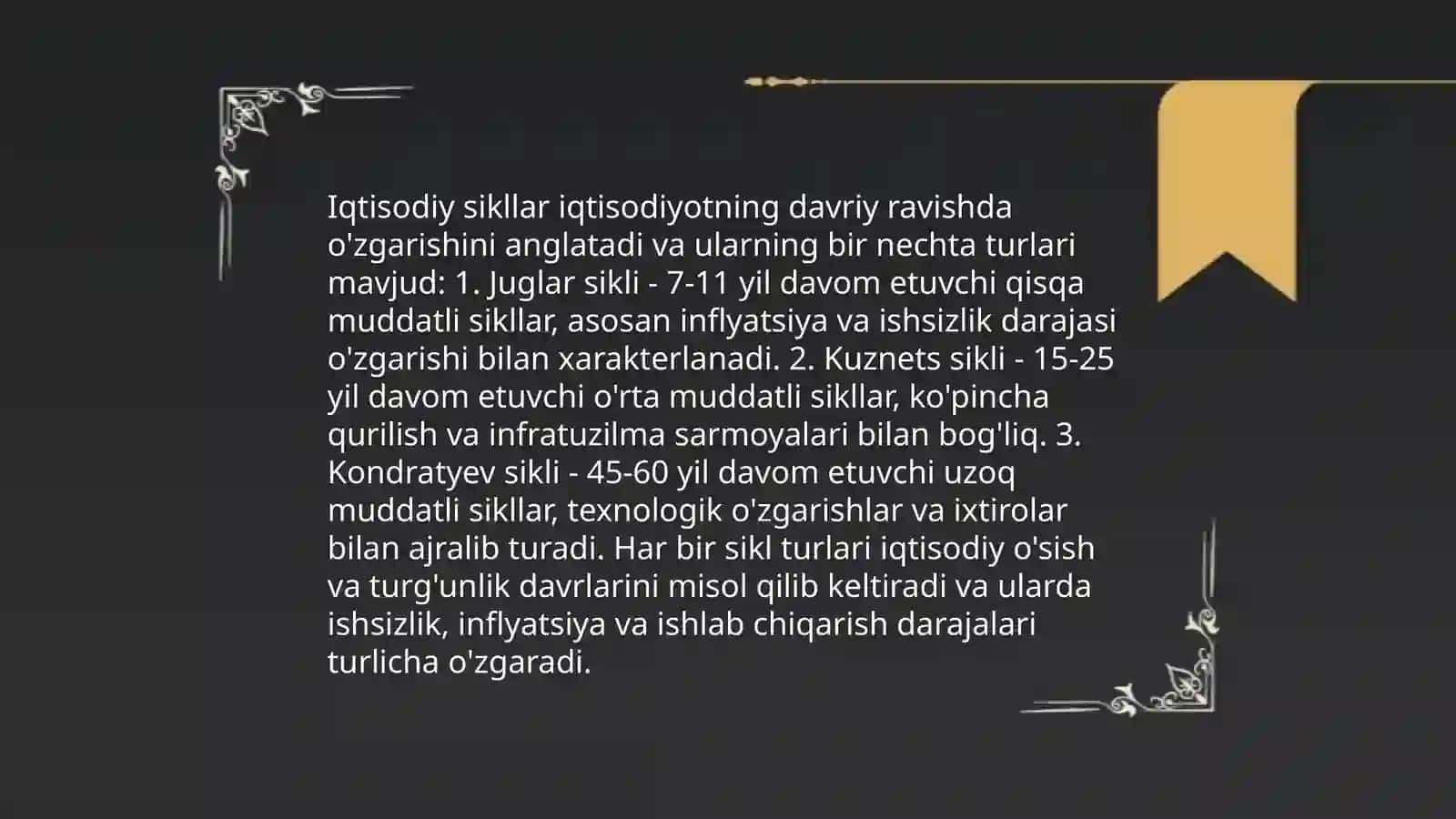 Iqtisodiyotning siklligi 4