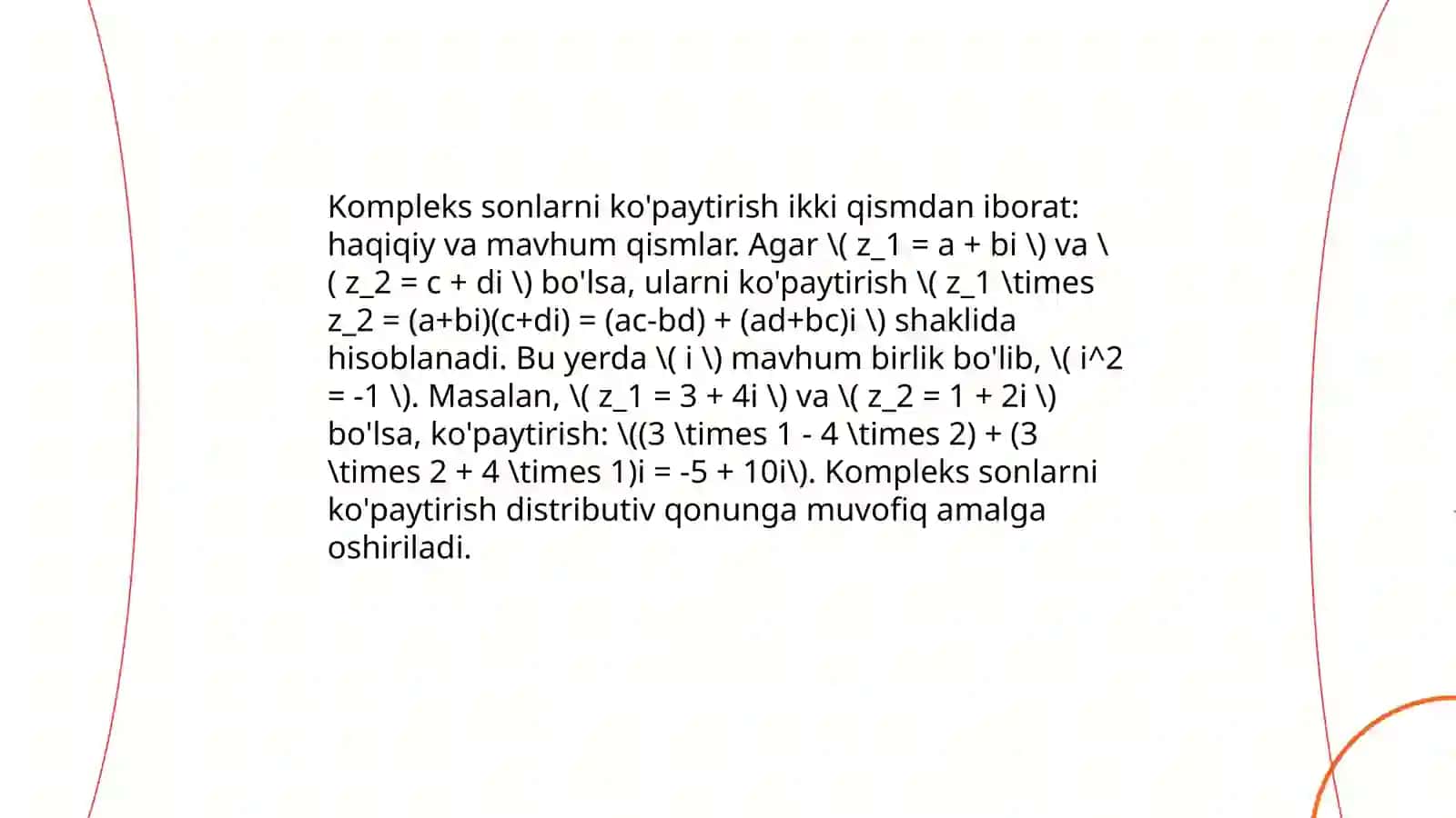 Kompleks sonlar 4