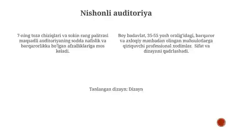 Loyiha tanlovining asoslanishi 4