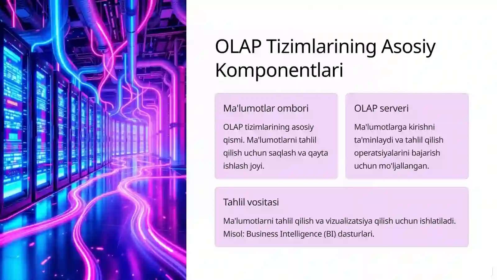 OLAP: Tizimlar va Arxitekturalar 4
