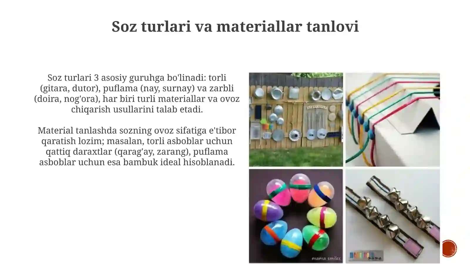 Bolalar musiqiyasboblarini yasash 4