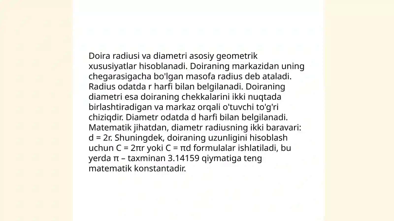 Aylana boʻylab harakati 4