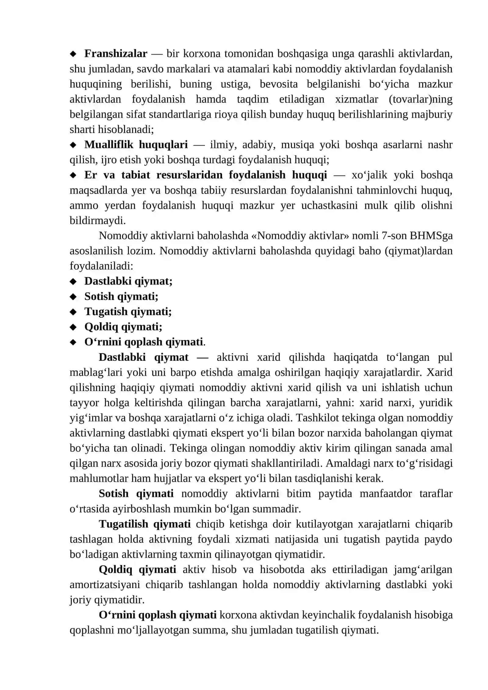 Nomoddiy aktivlarni hisobini tashkil etish 4