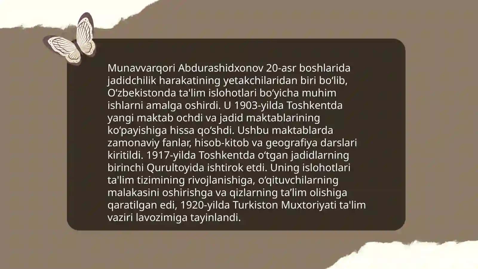 Munavvarqorining maorif tizimidagi faoliyati 4