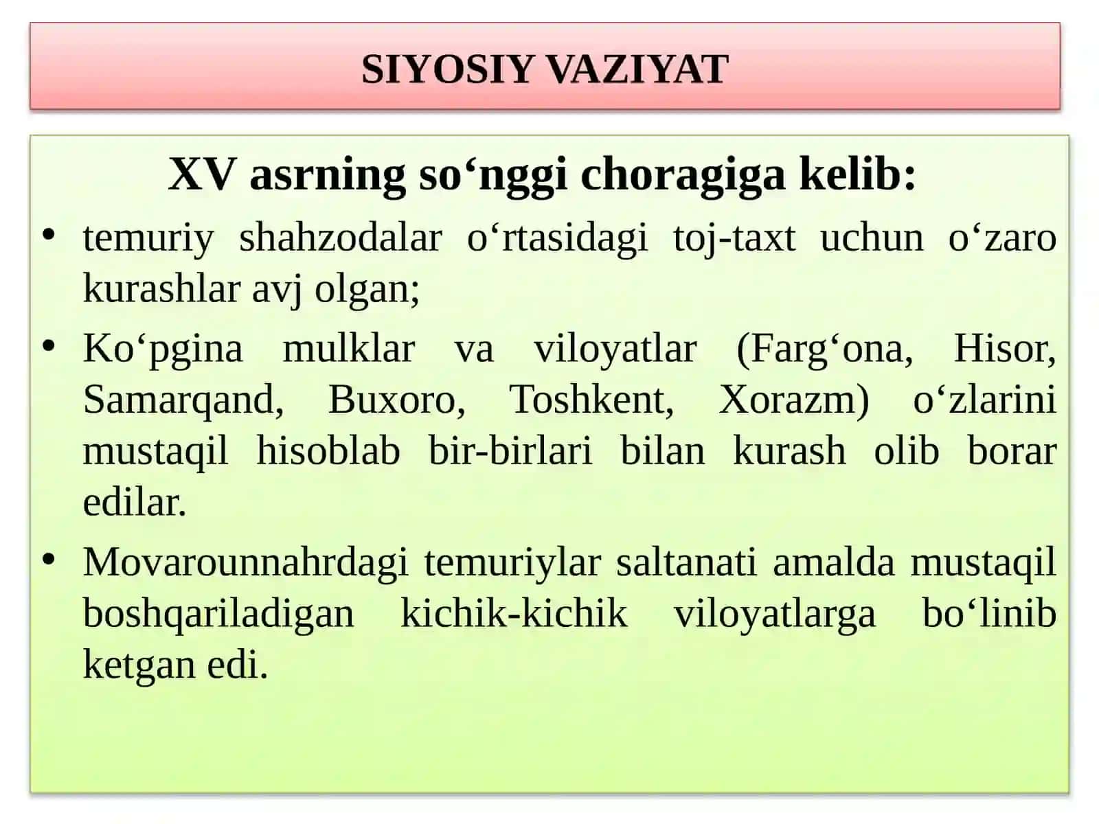 Movarounnahrda Shayboniylar davlatining tashkil topishi 4