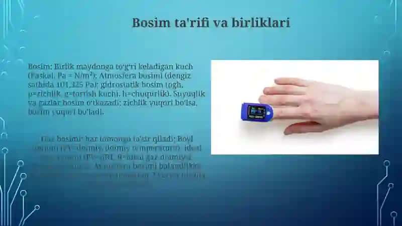 Suyuqlik va gazlarning bosimi 4