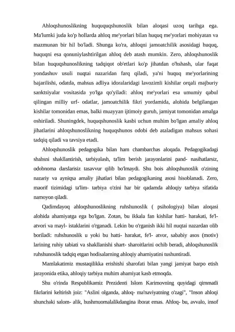 Etika, uning predmeti va asosiy tushunchalari 4