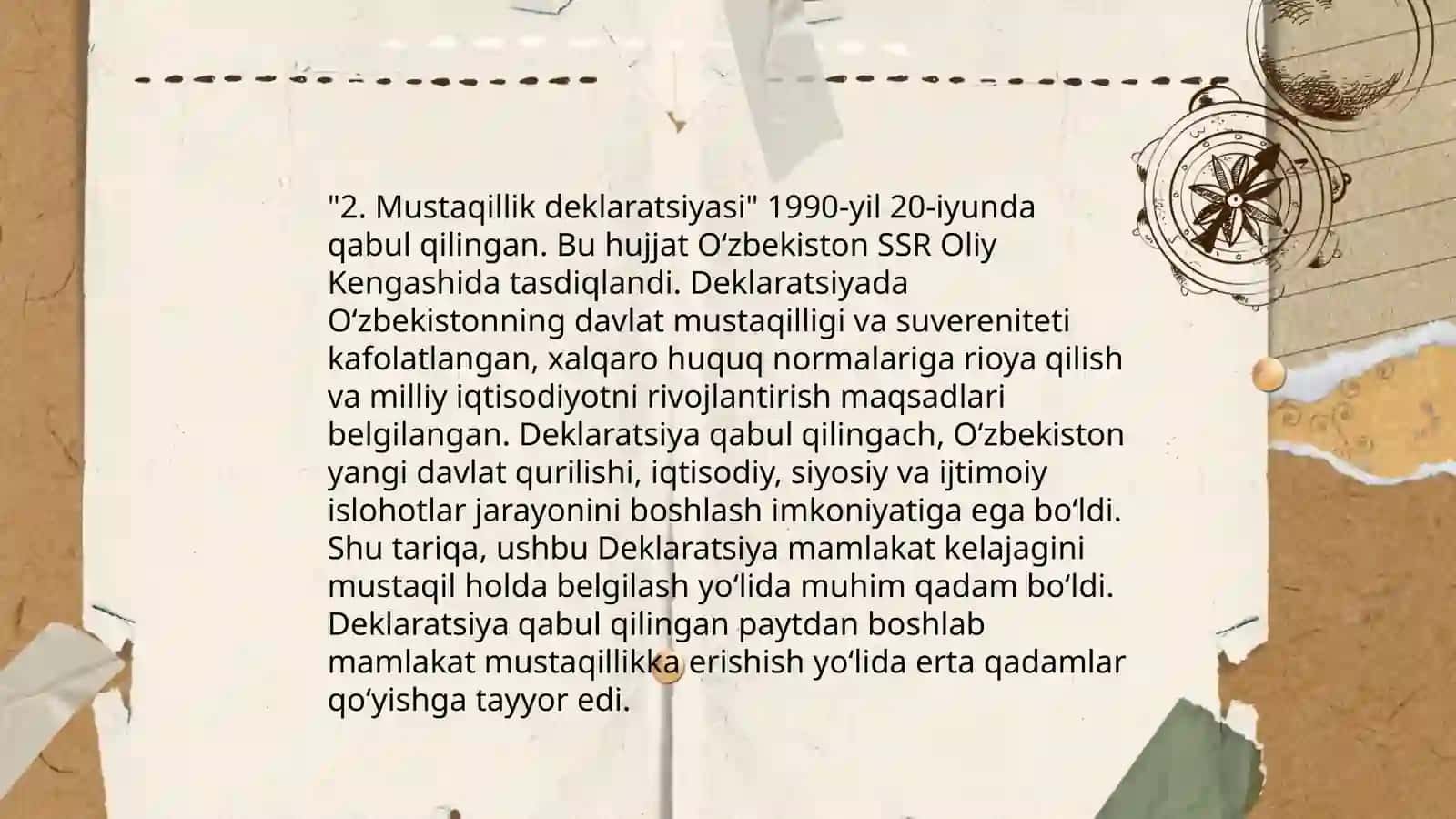 Mustaqil Oʻzbekiston Respublikasining tashkil topishi va uning tarixi 4