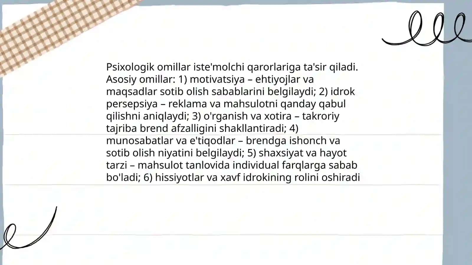 Iste'molchilarning bozordagi harakati 4