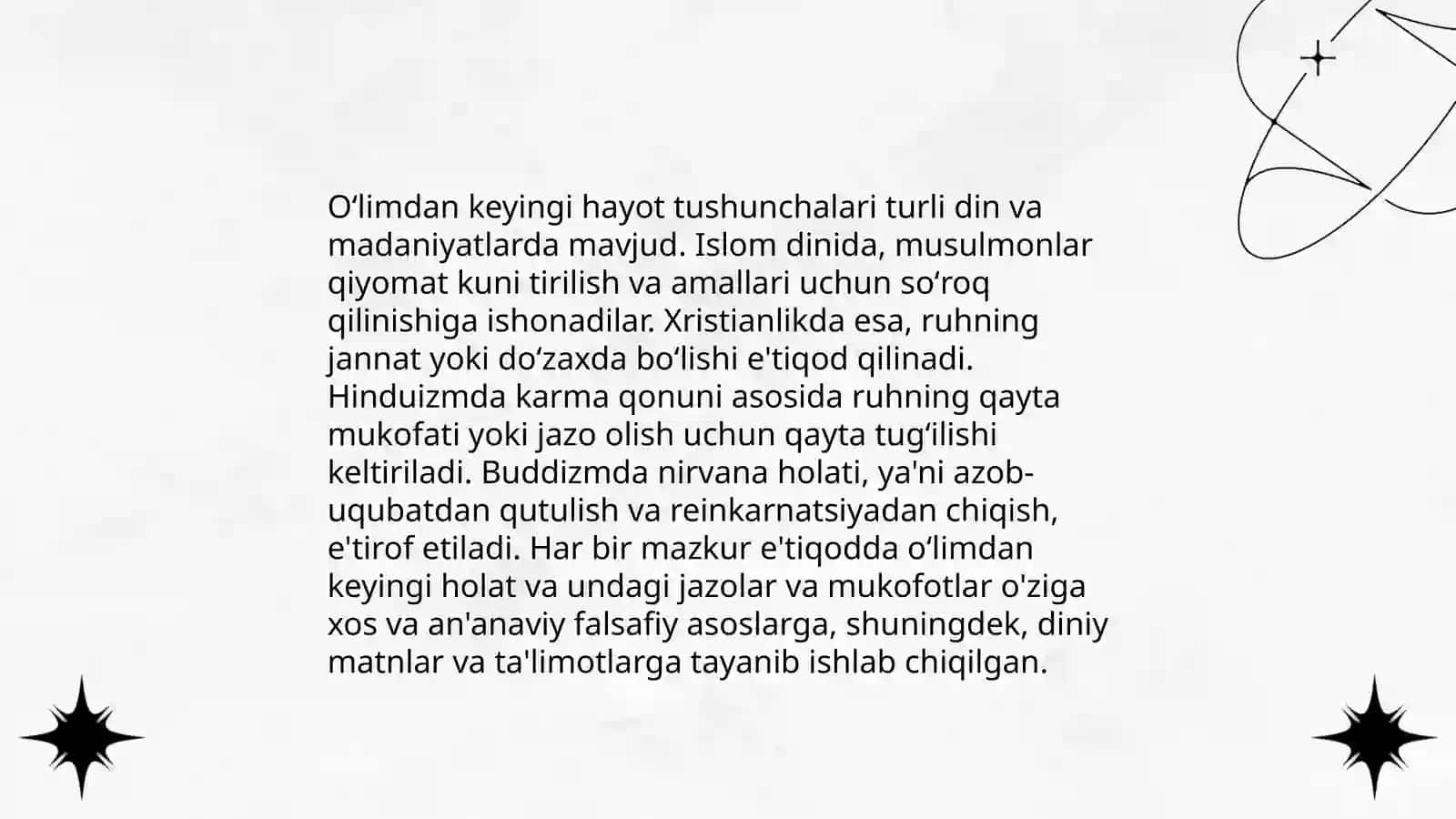 Oʻlim haqida tushunchalar 4