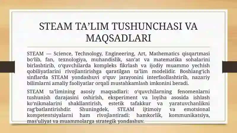 STEAM taʼlim 4