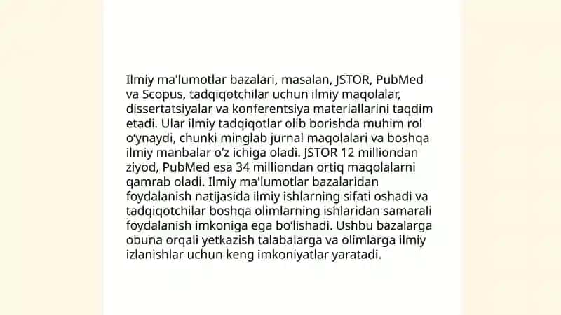 Internet tarmogʻi orqali mavzuga oid adabiyotlarni shakllantirish 4