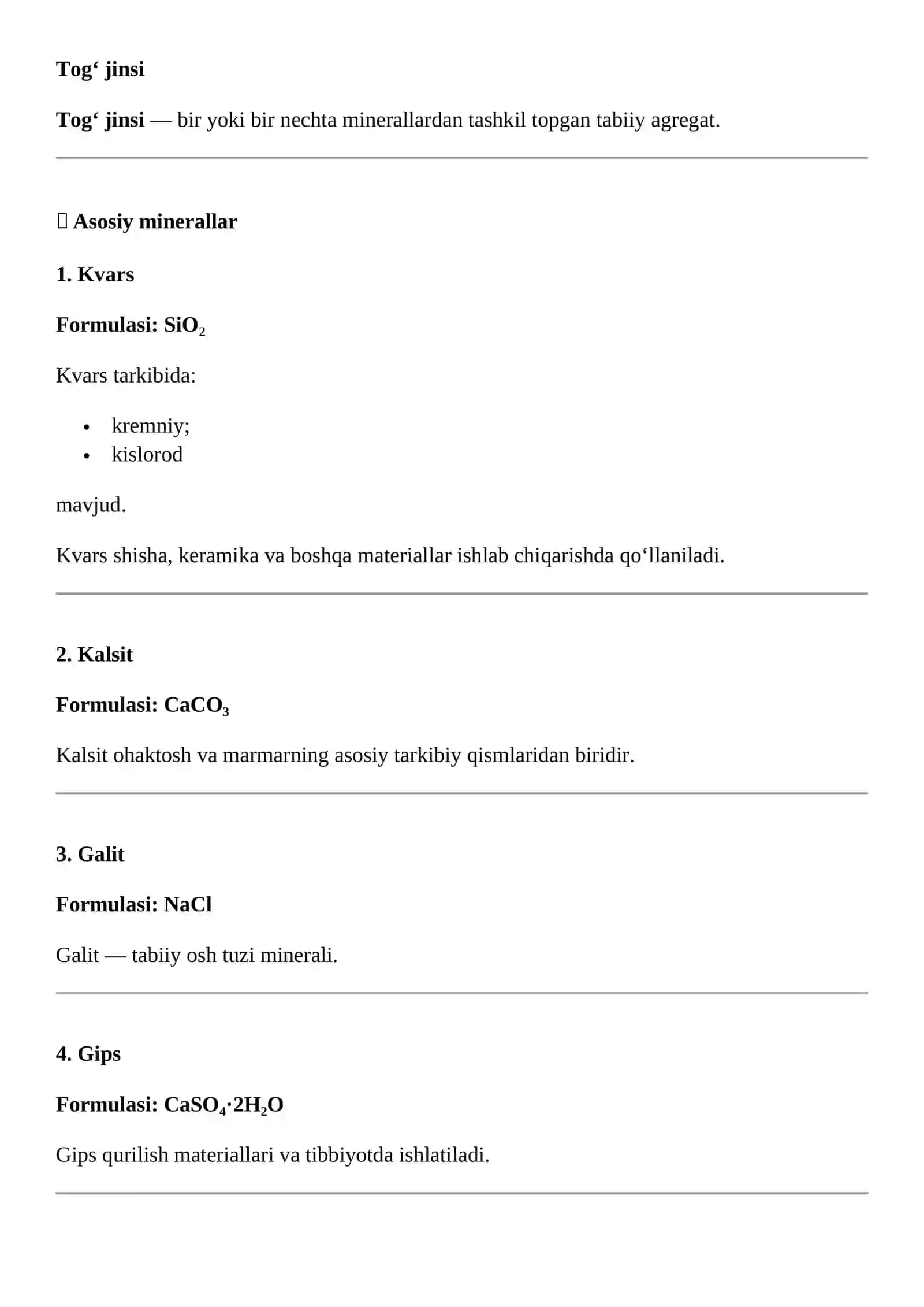 geologik kimyoviy birikmalar 4
