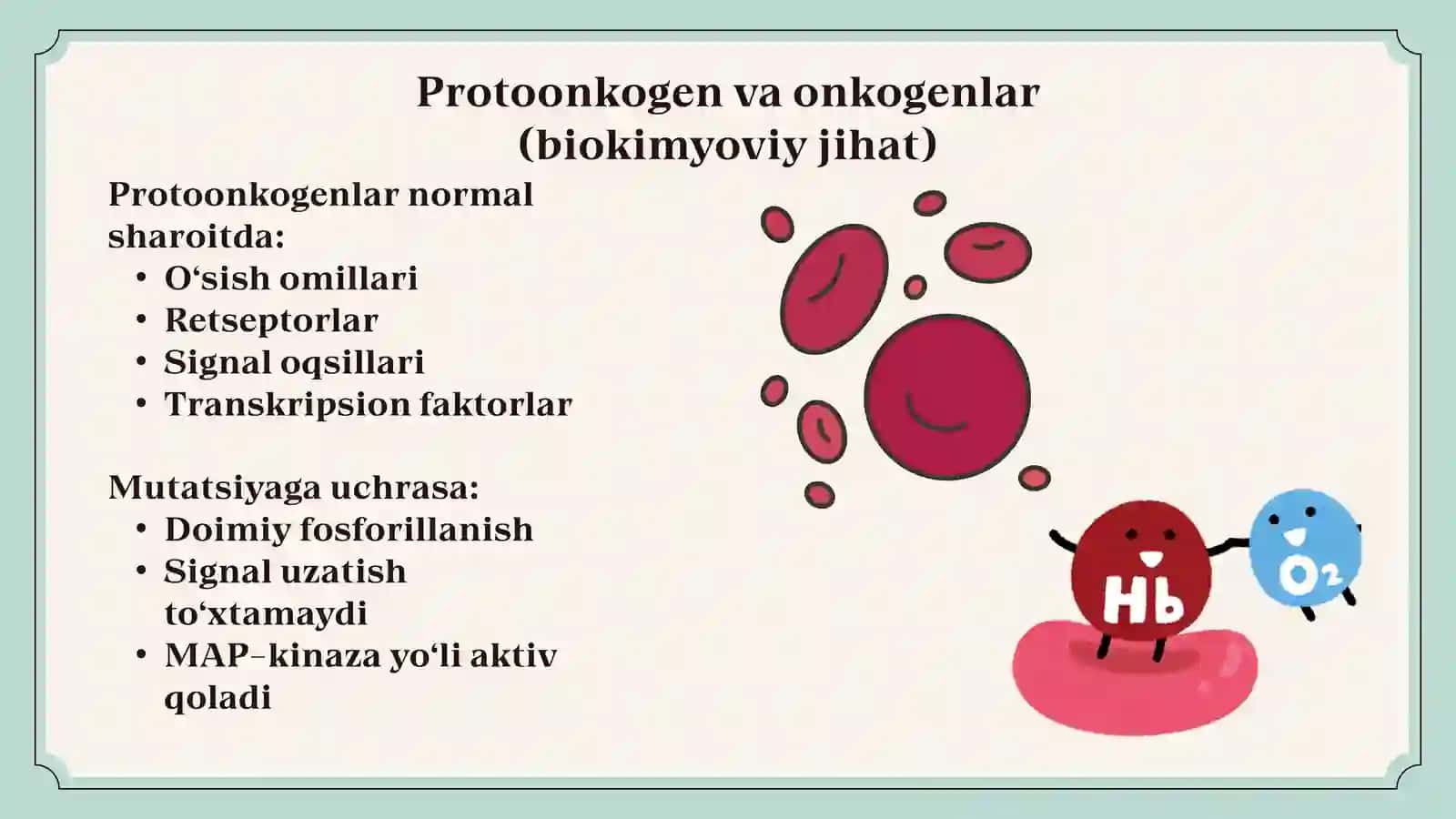 ONKOGENEZ – BIOKIMYOVIY ASOSLARI 4