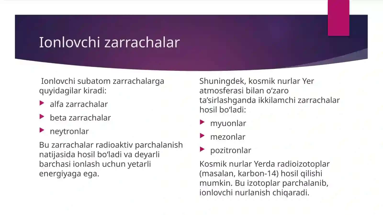 Ionlovchi nurlanishni qayd qilish metodlari 4
