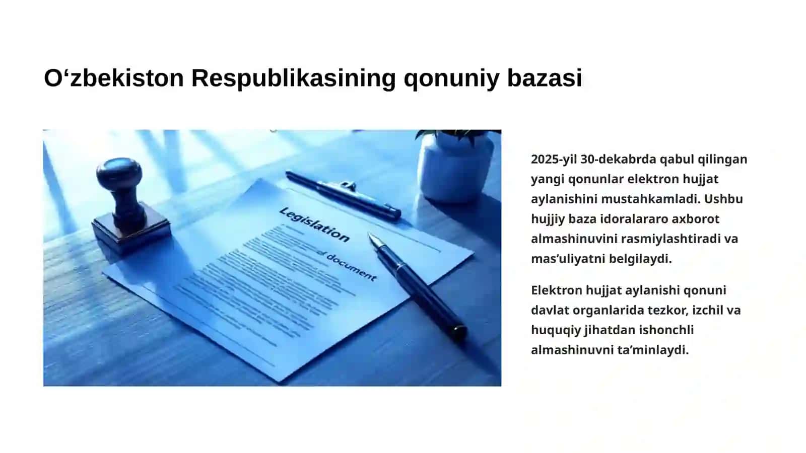 Boshqaruv jarayonida hujjatlar ta’minoti fani 4