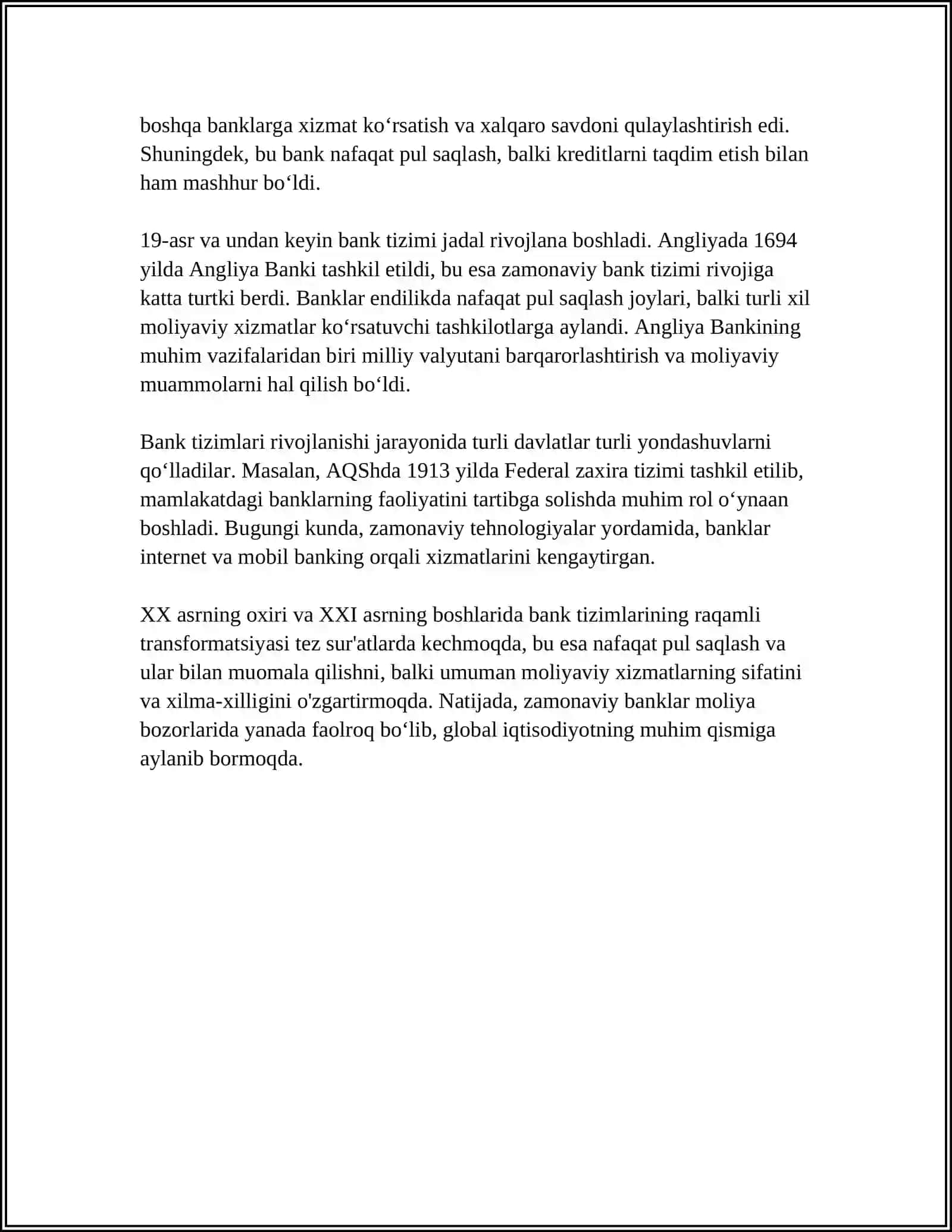 Dastlabki banklar: Pul saqlash va joylanishi 4