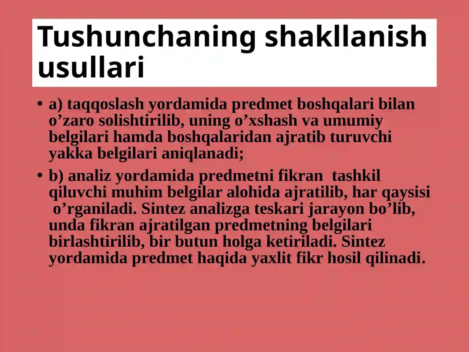 Tushunchalarnibo’lishningmaqsadi va tuzilishi 4