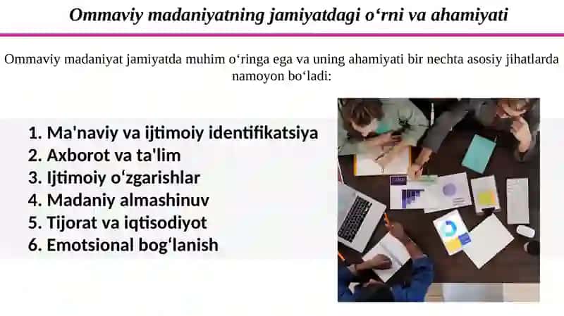 Ommaviy madaniyatning talab va takliflari 4